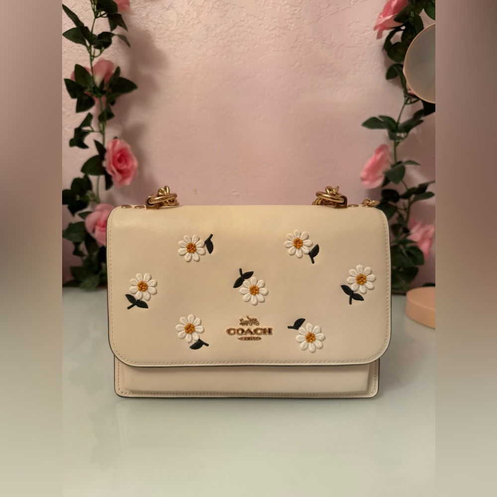 Coach Klare Crossbody with Daisy Embroidery